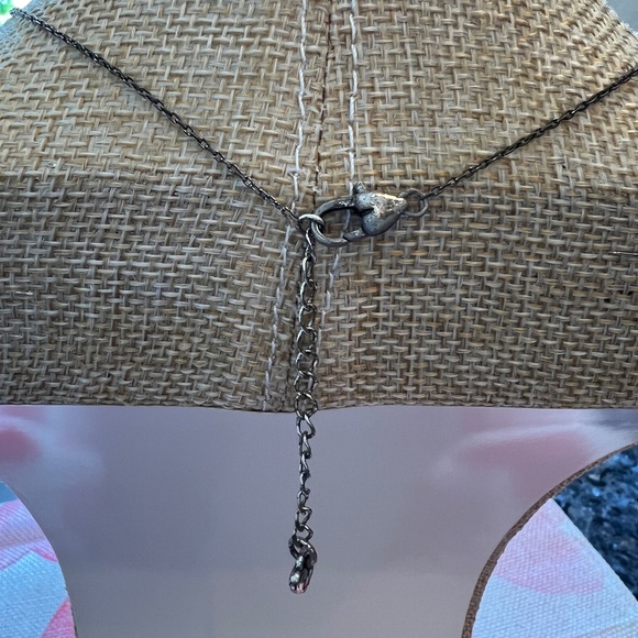 Retired BRIGHTON Halo Swarovski Crystal Silver Chain Lariat Y Necklace - Picture 5 of 5